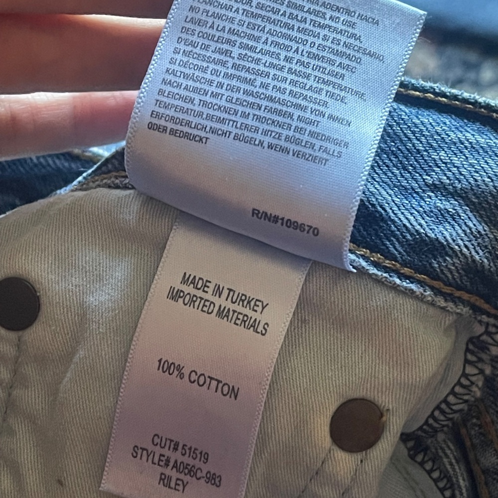 Agolde Riley Size 27 Button Fly High Rise Women's Jeans - Picture 9 of 11